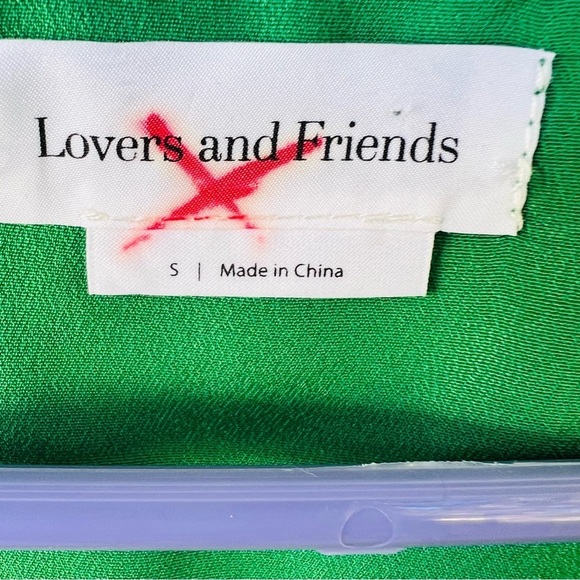 LOVERS & FRIENDS X RACHEL KIERNAN ROMANTIC FLOWY GREEN FLORAL TOP SIZE SMALL - Picture 6 of 11